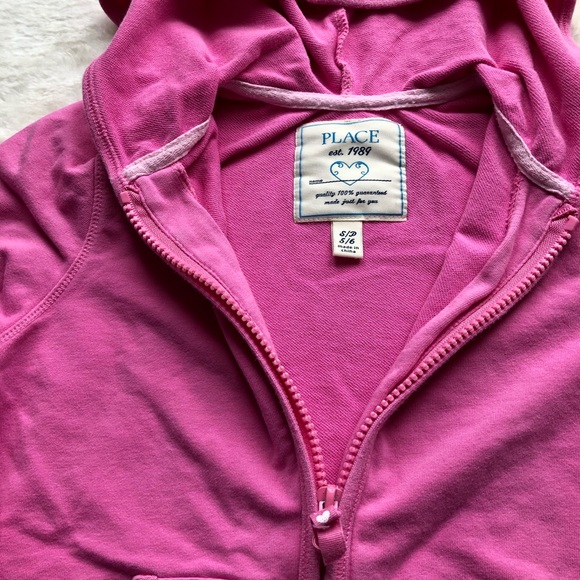 Girls lightweight zipup hoodie w/pockets S (5/6) - Picture 2 of 3